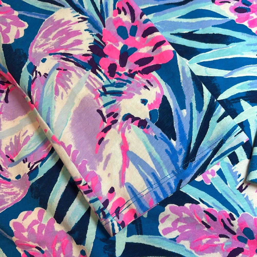 Lilly Pulitzer Waverly Top in Mr Peacock B Tweethearts Print Size S - Picture 6 of 16